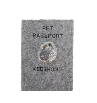 Keeshond, Spitz Loup,  - Porte passeport pour chien, porte document, cadeau pour le voyageur de la marque Art-Dog