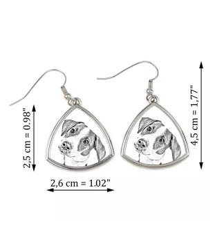 Jack Russell Terrier - boucles d'oreilles avec chien, boucles d'oreilles pendantes avec photo, bijoux personnalisés avec impression de la marque Art-Dog