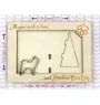 Karelian Bear Dog, Karjalankarhukoira - Photo frame, engraved wooden frame, a lovely gadget for the dog lover by Art-Dog