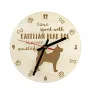 Chien d'ours de Carélie - horloge avec chien, horloge en bois avec gravure, horloge personnalisée par Art-Dog