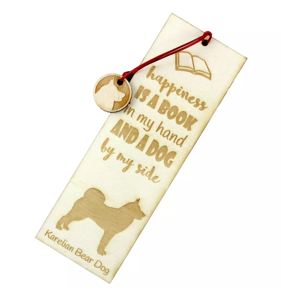 Karelischer Bärenhund, Björnhund - Lesezeichen mit Hund, personalisiertes Lesezeichen, Hundeaccessoire für Leser der Marke Art-Dog