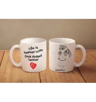 Jack Russell Terrier - cup with a dog, cup with a photo, personalized gift from the Art-Dog brand