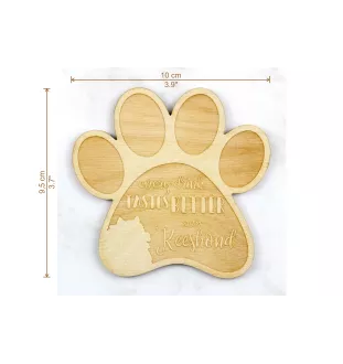 Szpic wilczy podkładka pod kubek ze sklejki Art-Dog