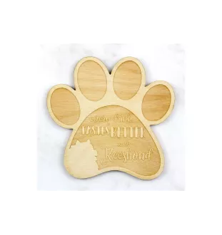 Szpic wilczy podkładka pod kubek ze sklejki Art-Dog