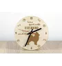 Keeshond, Spitz Loup,  - horloge avec chien, horloge en bois avec gravure, horloge personnalisée par Art-Dog