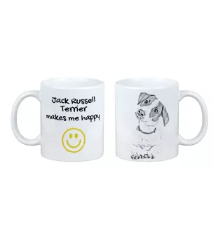 Jack Russell Terrier - Tasse mit Hund, fröhliche Tasse für Hundeliebhaber, personalisiertes Geschenk der Marke Art-Dog