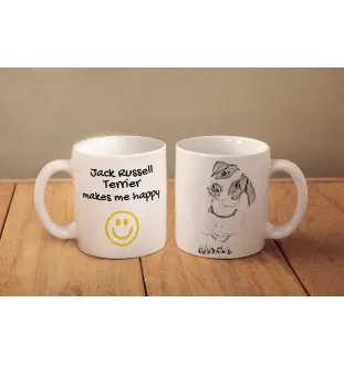 Jack Russell Terrier - tasse avec chien, une tasse joyeuse pour les amoureux des chiens, un cadeau personnalisé de la marque Art-Dog