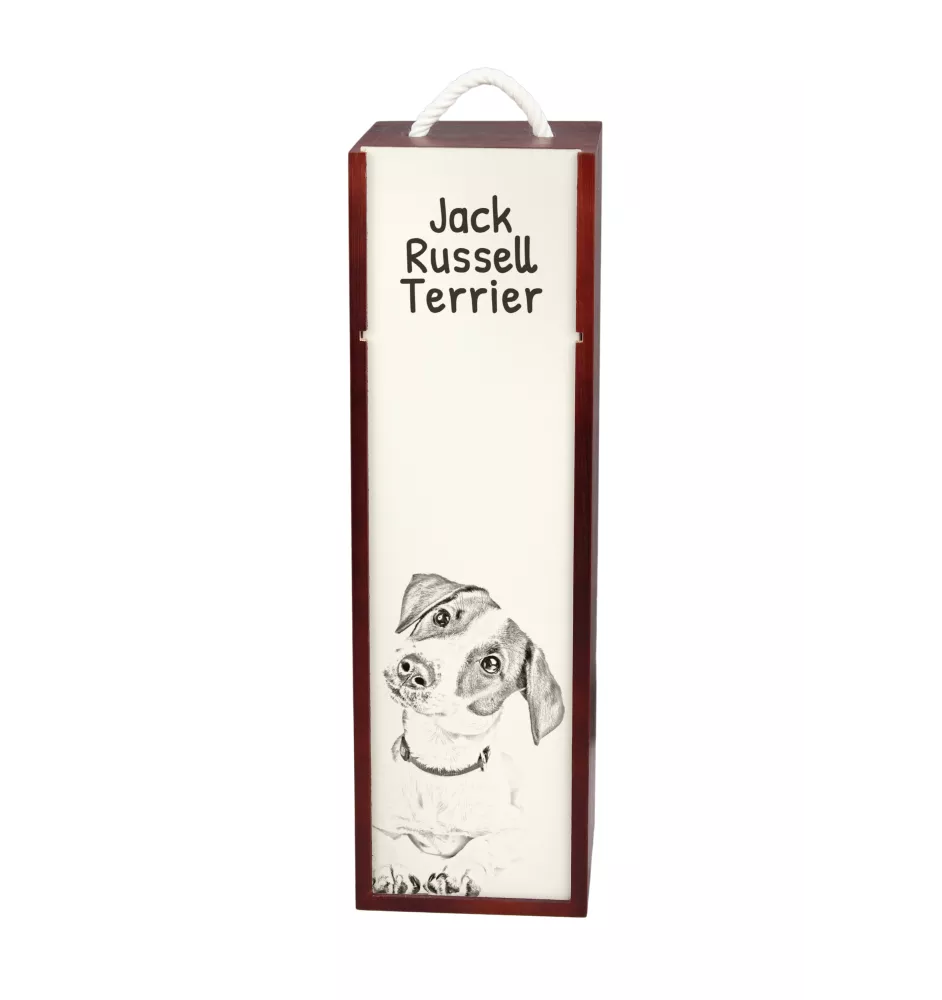 Jack Russell Terrier pudełko na wino z psem Art-Dog