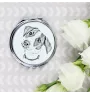 Jack Russell Terrier - miroir de poche avec chien, miroir personnalisé pour sac à main, miroir compact avec impression de la marque Art-Dog