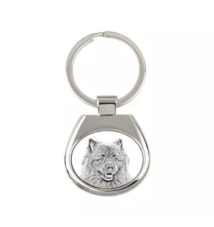 Keeshond, Wolfsspitz, Deutsche Spitze - Schlüsselanhänger mit Hund, Anhänger mit Aufdruck, personalisierter Anhänger der Marke Art-Dog