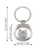 Keeshond, Spitz Loup,  - porte-clés avec chien, porte-clés imprimé, breloque personnalisée de la marque Art-Dog