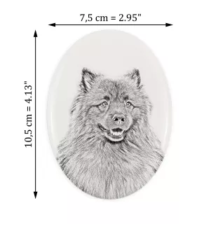 Szpic wilczy płyta nagrobna ze zdjęciem psa Art-Dog