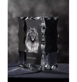 Szpic wilczy ramka kryształowa z psem Art-Dog