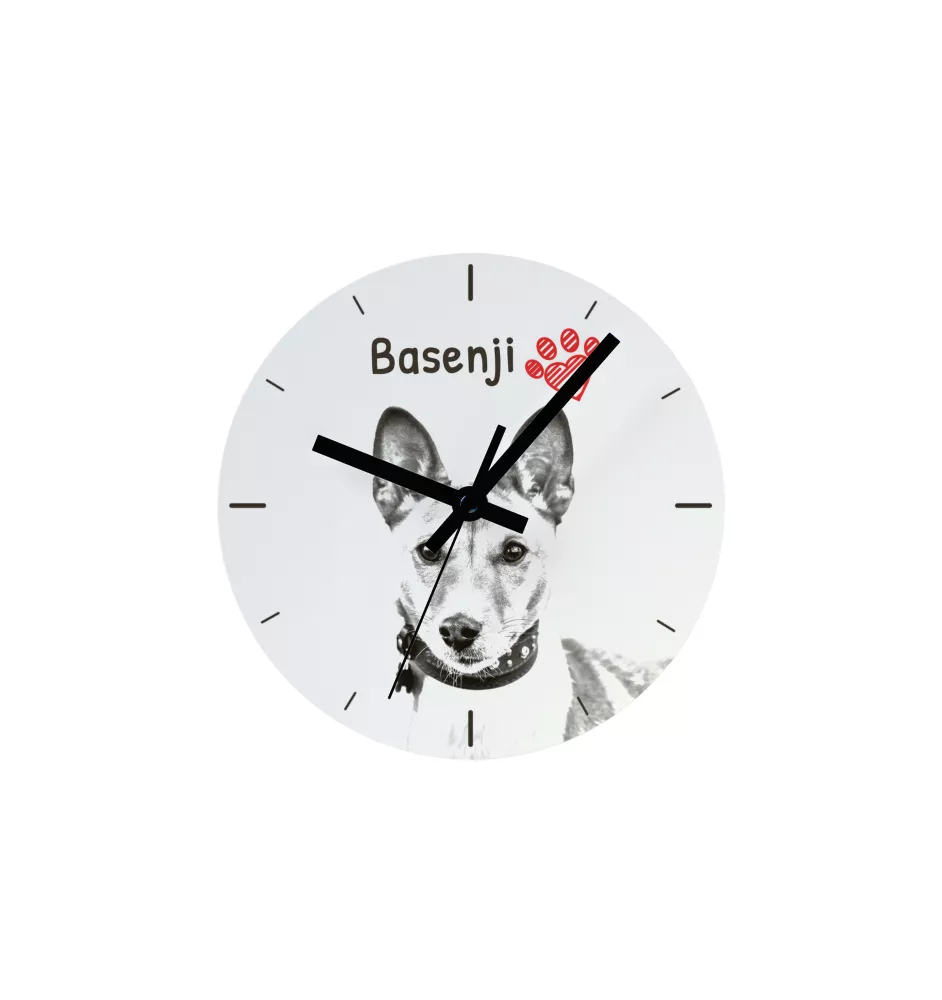 Keeshond, Wolfsspitz, Deutsche Spitze - Wanduhr mit Hund, Regal Uhr mit Druck, personalisierte Hausdekoration von Art-Dog.