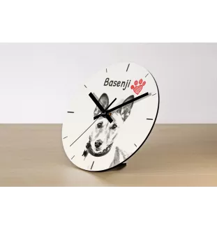 Keeshond, Wolfsspitz, Deutsche Spitze - Wanduhr mit Hund, Regal Uhr mit Druck, personalisierte Hausdekoration von Art-Dog.