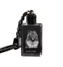 Keeshond, Spitz Loup,  - Porte-clés en cristal avec photo de chien, porte-clés lumineux, cadeau unique de la marque Art-Dog