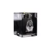 Keeshond, Spitz Loup,  - Bougeoir avec photo de chien, porte bougie en cristal, cadeau personnalisé par la marque Art-Dog
