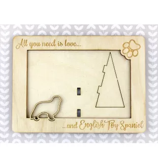 King Charles Spaniel ramka na zdjęcie ze sklejki Art-Dog