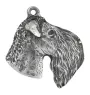 Terrier Kerry Blue - Pendentif chien argenté, décoration de sac à main, pendentif sac à dos par la marque Art-Dog
