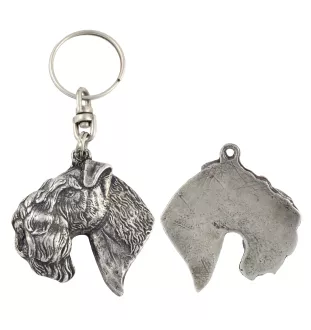 Terrier Kerry Blue I - Pendentif chien argenté, décoration de sac à main, pendentif sac à dos par la marque Art-Dog