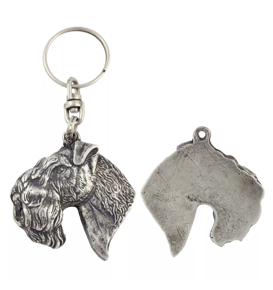 Terrier Kerry Blue I - Pendentif chien argenté, décoration de sac à main, pendentif sac à dos par la marque Art-Dog