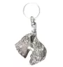 Terrier Kerry Blue - Pendentif argenté avec un chien dans une boîte décorative, décoration de sac à main, pendentif de sac à dos par la marque Art-Dog