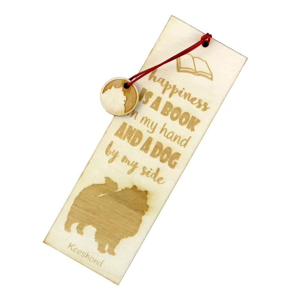 Keeshond, Wolfsspitz, Deutsche Spitze I - Lesezeichen mit Hund, personalisiertes Lesezeichen, Hundeaccessoire für Leser der Marke Art-Dog
