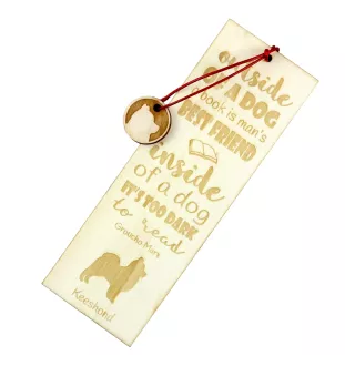 Keeshond, Spitz Loup,  - marque-page pour livre avec chien, marque-page personnalisé, cadeau pour les amateurs de livres de la marque Art-Dog