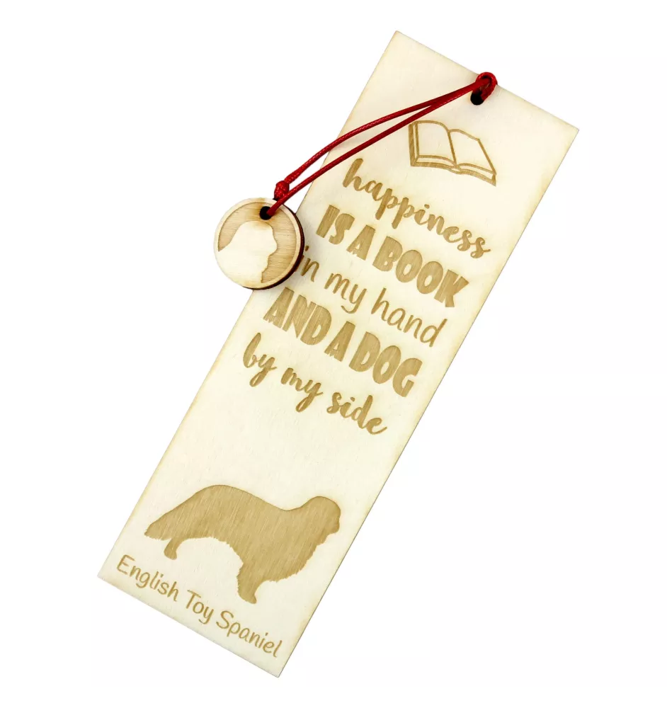 King Charles Spaniel, English Toy Spaniel - dog bookmark, personalized bookmark, dog gadget for Art-Dog brand readers