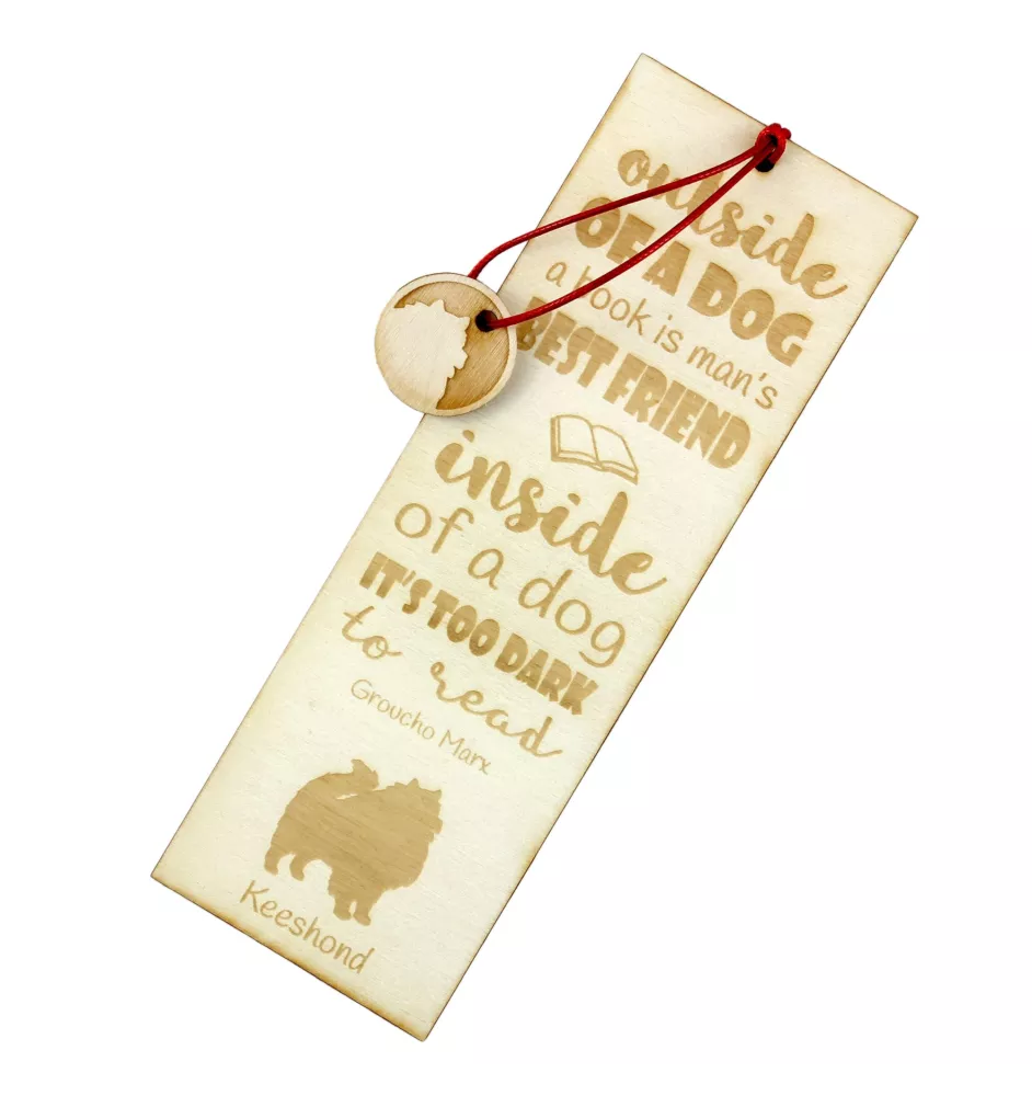 Szpic wilczy zakładka do książki outside Art-Dog