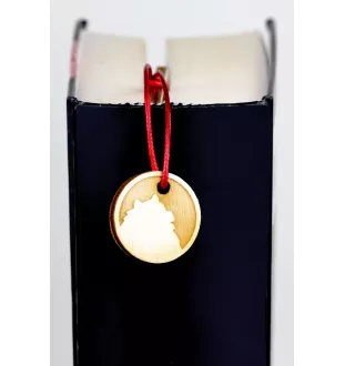 Keeshond, Dutch Barge Dog, Smiling Dutchman, I - dog bookmark, personalized bookmark, gift for bookworm from Art-Dog brand