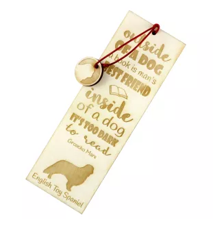 Epagneul King Charles, King Charles Spaniel - marque-page pour livre avec chien, marque-page personnalisé, cadeau pour les amateurs de livres de la marque Art-Dog
