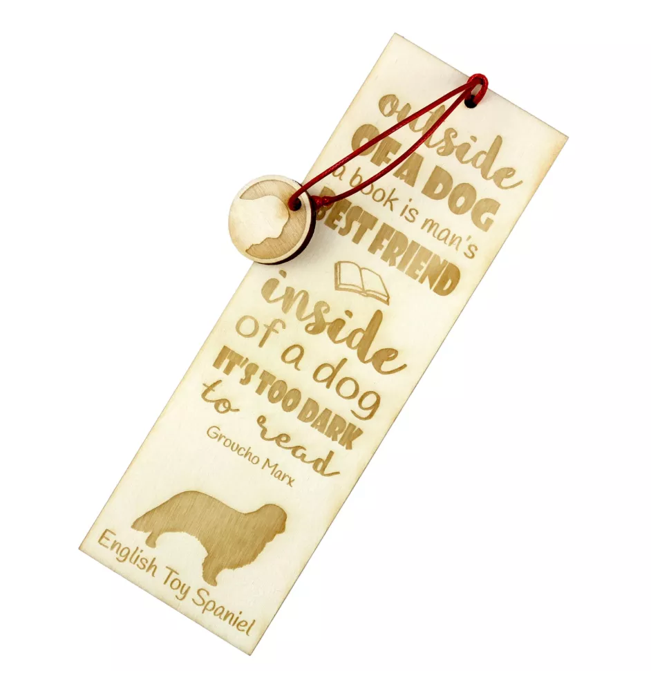 Epagneul King Charles, King Charles Spaniel - marque-page pour livre avec chien, marque-page personnalisé, cadeau pour les amateurs de livres de la marque Art-Dog