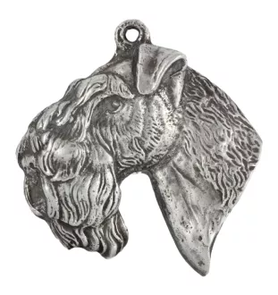 Kerry Blue Terrier, Irish Blue Terrier I - Necklace with dog, silver-plated pendant for dog fan, unique jewelry by Art-Dog brand