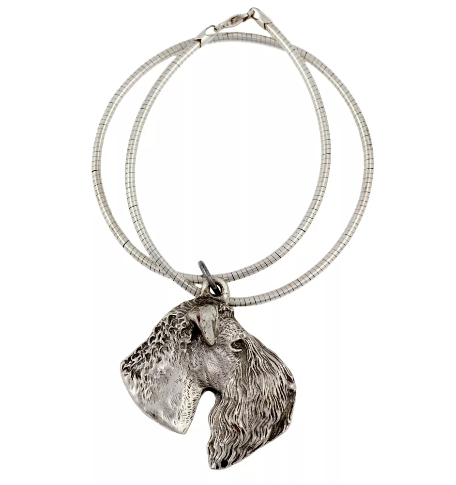 Kerry Blue Terrier, Irish Blue Terrier - Hundehalsband, einzigartiger Schmuck für den Hundefan, einzigartiger Kreuzotter-Anhänger der Marke Art-Dog