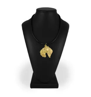 Kerry Blue Terrier, Irish Blue Terrier I - Dog necklace, gold-plated pendant for dog fan, unique jewellery by Art-Dog brand