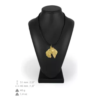 Kerry Blue Terrier, Irish Blue Terrier I - Dog necklace, gold-plated pendant for dog fan, unique jewellery by Art-Dog brand