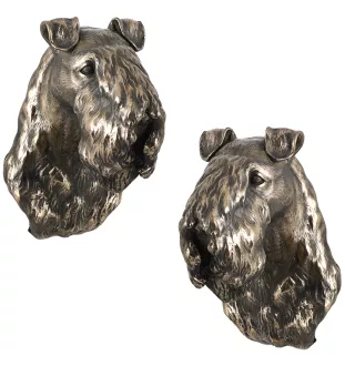 Kerry Blue Terrier, Irish Blue Terrier - Dog statue, hanging bust, unique decoration for dog lover by Art-Dog brand