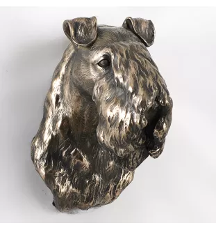 Terrier Kerry Blue - Statue de chien, buste suspendu, décoration unique pour les amoureux des chiens par la marque Art-Dog