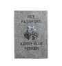Kerry Blue Terrier, Irish Blue Terrier - Hundepassetui, Dokumententasche, Geschenk für den Reisenden von der Marke Art-Dog