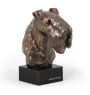 Kerry Blue Terrier, Irish Blue Terrier - Hundestatue, Büste auf Steinsockel, Skulptur, Trophäe für Hundeausstellung der Marke Art-Dog
