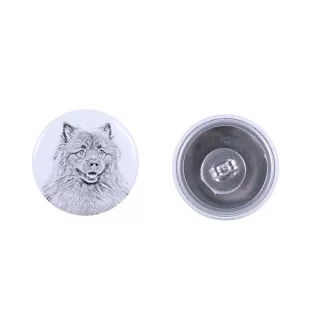 Szpic wilczy kolczyki z psem mały Art-Dog