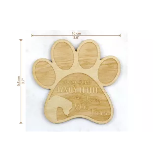 Kerry Blue Terrier, Irish Blue Terrier - Tasse Untersetzer, graviert Untersetzer mit Hund, Geschenk für Hundeliebhaber von Art-Dog Marke