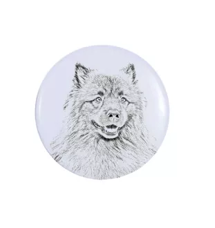 Keeshond, Wolfsspitz, Deutsche Spitze - Damen Schmuck mit dem Bild eines Hundes, handgefertigtes Produkt, Möglichkeit, Ihr eigenes Foto hinzuzufügen, Marke Art-Dog