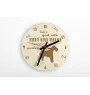 Kerry Blue Terrier, Irish Blue Terrier - clock with dog, wooden clock with engraving, personalised clock by Art-Dog
