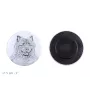 Keeshond, Spitz Loup,  - aimant avec un œil de chien, exceptionnellement léger, aimant puissant, produit fabriqué à la main par la marque Art-Dog
