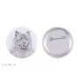 Keeshond, Spitz Loup,  - badge avec votre chien, ajoutez votre propre photo, marque Art-Dog