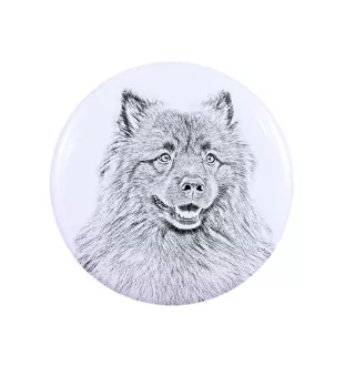 Szpic wilczy przypinka z psem duża Art-Dog