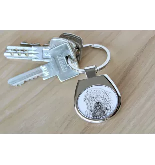 Komondor, Hungarian sheepdog, Mop Dog - keychain with a dog, keychain with a print, personalized pendant from the Art-Dog brand