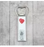 Komondor, Hungarian sheepdog, Mop Dog - bottle opener with a dog, personalized fridge opener, unique gift for a man by Art-Dog brand